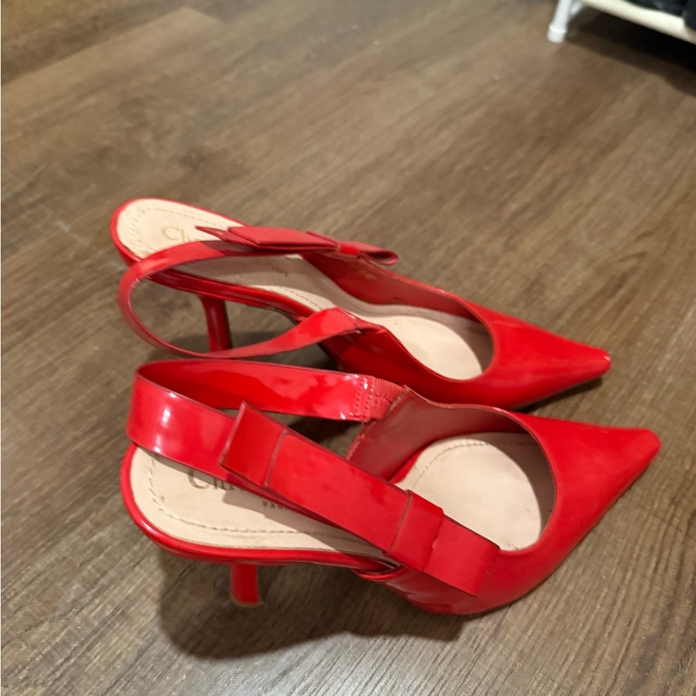 Dior Red Women's Heels - Picture 4 of 7